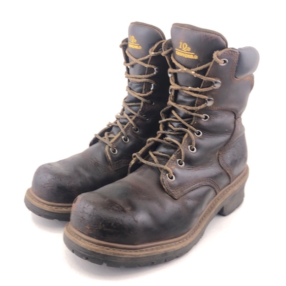 Chippewa Hador 8" Steel Toe Logger Work Boots 9.5M - Picture 3 of 15